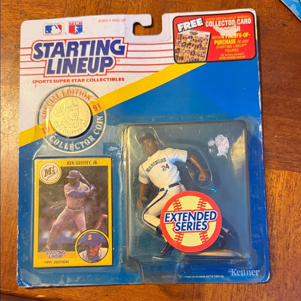 Starting Lineup Ken Griffey Jr. Figure - Black and White